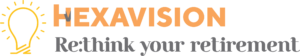 Rethink Your Retirement Logo Hexavision